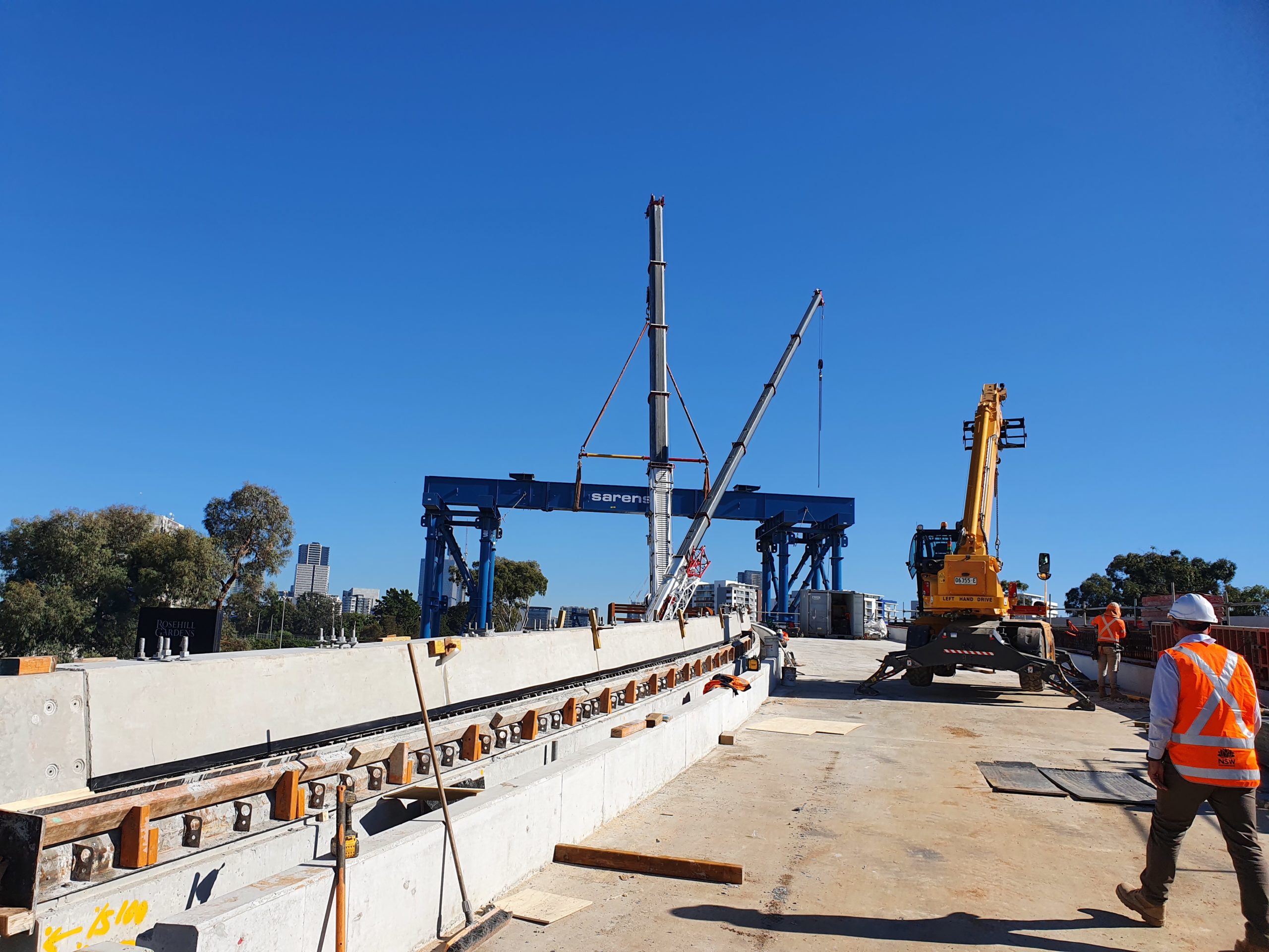 Site visit in the morning case civil and structural engineering project parramatta light rail